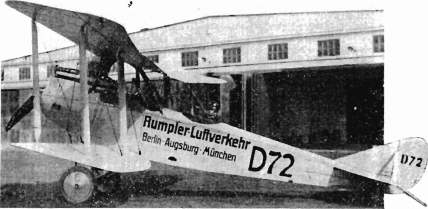 Segelflug, Motorflug und Modellflug sowie Luftfahrt und Luftverkehr im Deutschen Reich (Weimarer Republik) im Jahre 1919
