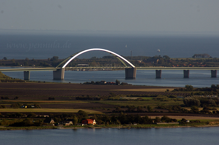 Blick auf die Fehmarnsundbrücke