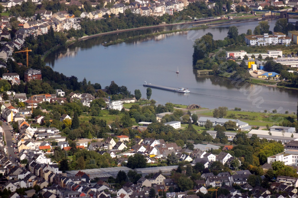 Ein Teil der Mosel innerhalb der Stadt Koblenz