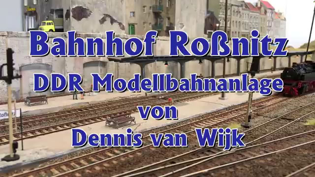 Bahnhof Roßnitz - Piko Modellbahn mit Lokomotiven und Modellzügen der Deutschen Reichsbahn