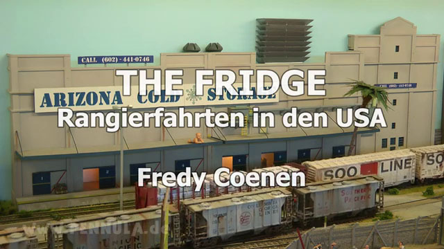 Rangierfahrten vor dem alten Kühlhaus: Eine Spur H0 Modelleisenbahn-Diorama von Fredy Coenen