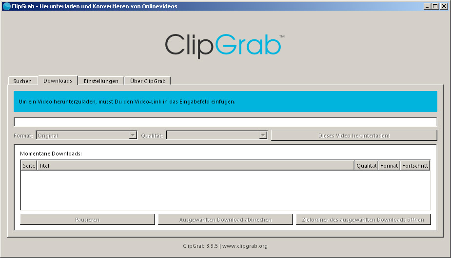 ClipGrab YouTube Video Downloader