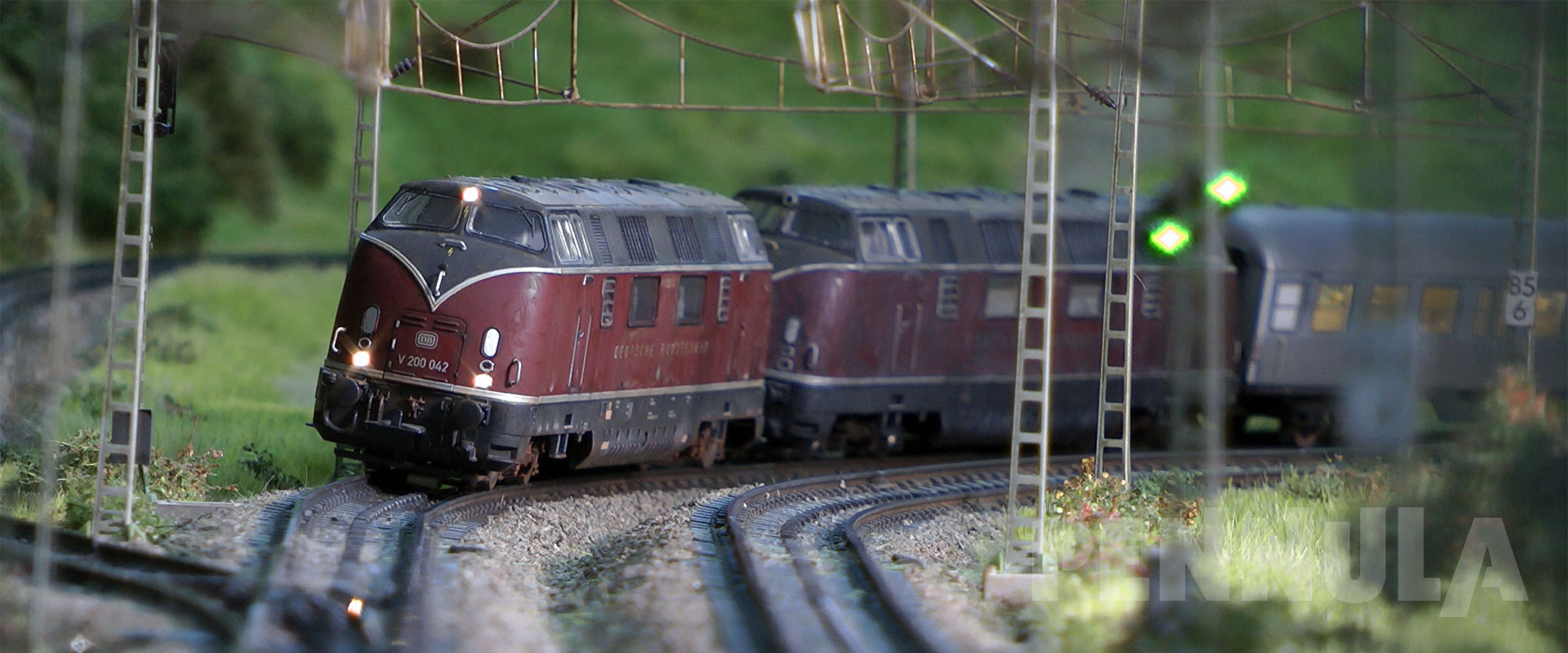 Diesellokomotiven auf der Märklin Modellbahn Lindental
