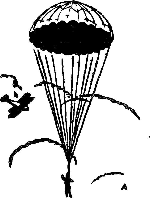 46 cm far Paul Günther 1171 Durchmesser ca Parachute Fallschirm zum Werfen 