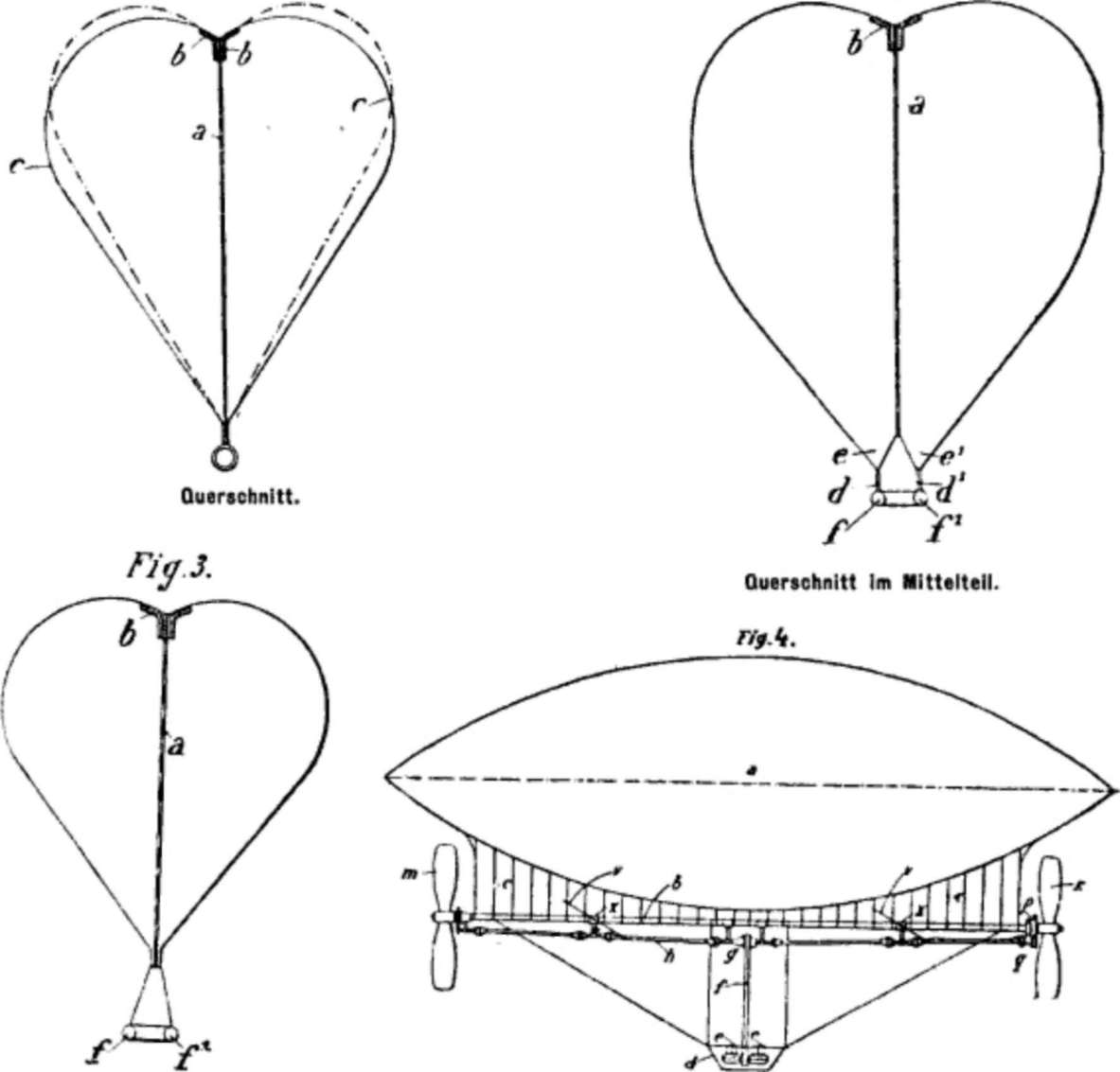 Luftschiffe - Ballonfahrten - Zeppeline - Aeronautik - Aviation - Geschichte der Luftfahrt 1903