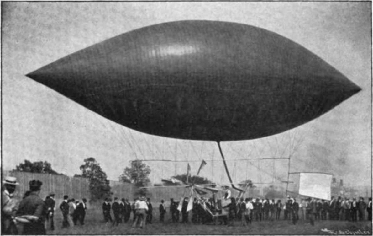 Luftschiffe - Ballonfahrten - Zeppeline - Aeronautik - Aviation - Geschichte der Luftfahrt 1905