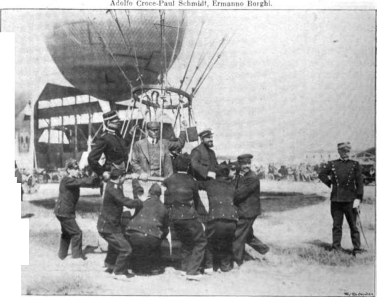 Luftschiffe - Ballonfahrten - Zeppeline - Aeronautik - Aviation - Geschichte der Luftfahrt 1906