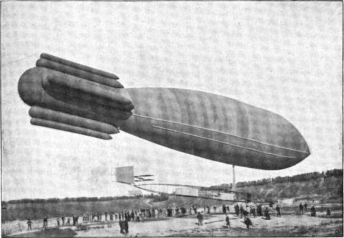 Luftschiffe - Ballonfahrten - Zeppeline - Aeronautik - Aviation - Geschichte der Luftfahrt 1907