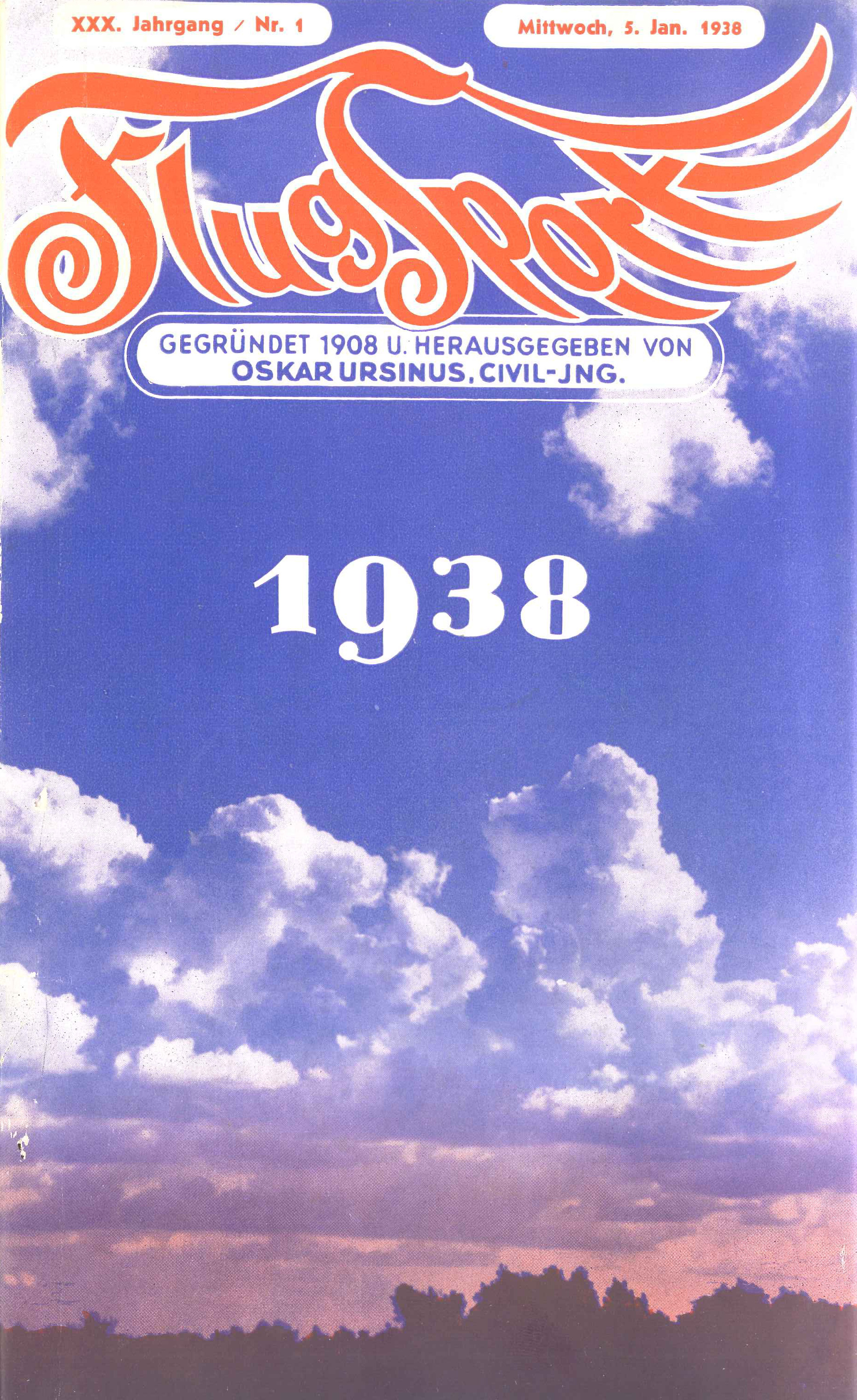 Flugsport 1938 - Heft 1/1938