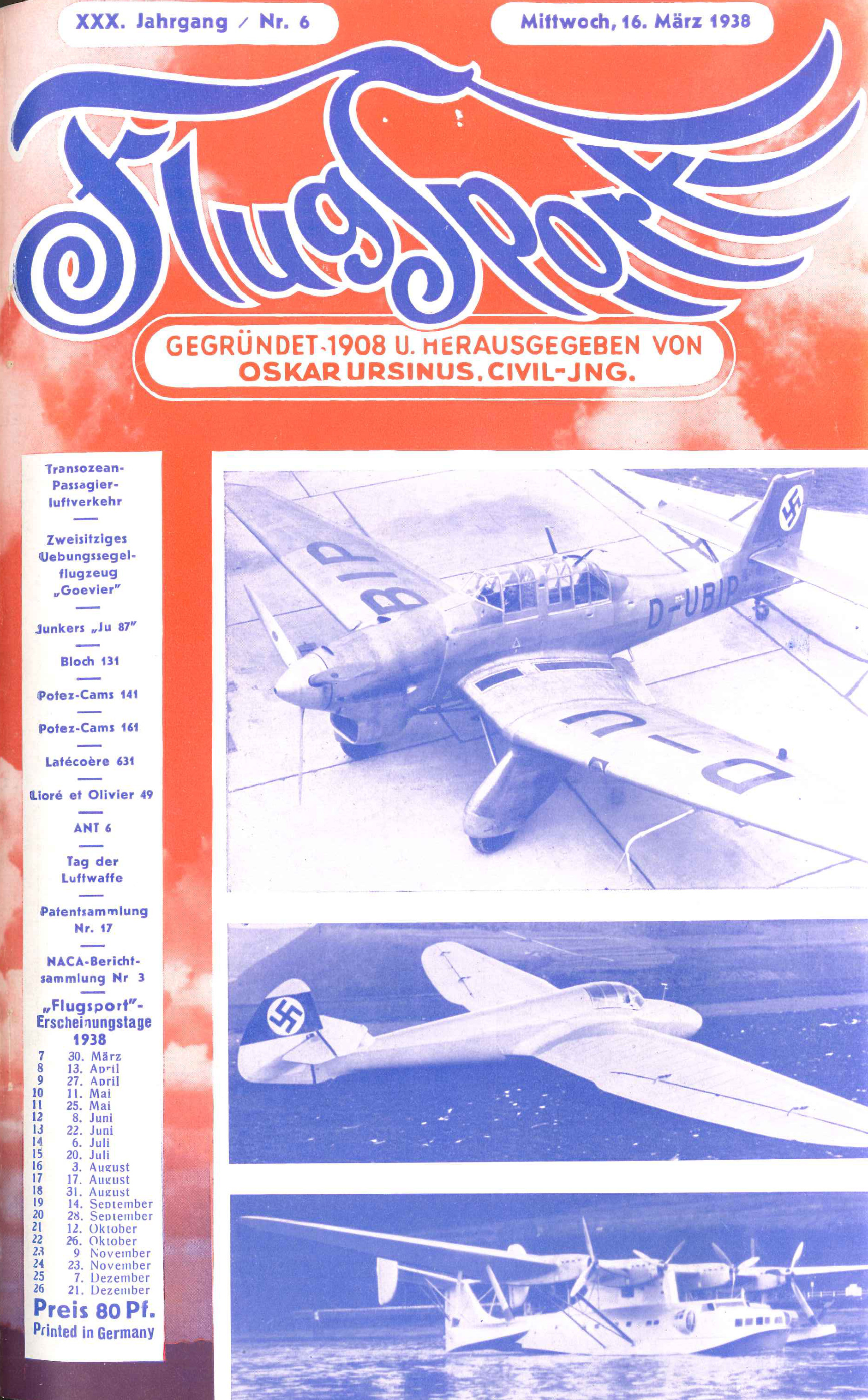 Flugsport 1938 - Heft 6/1938