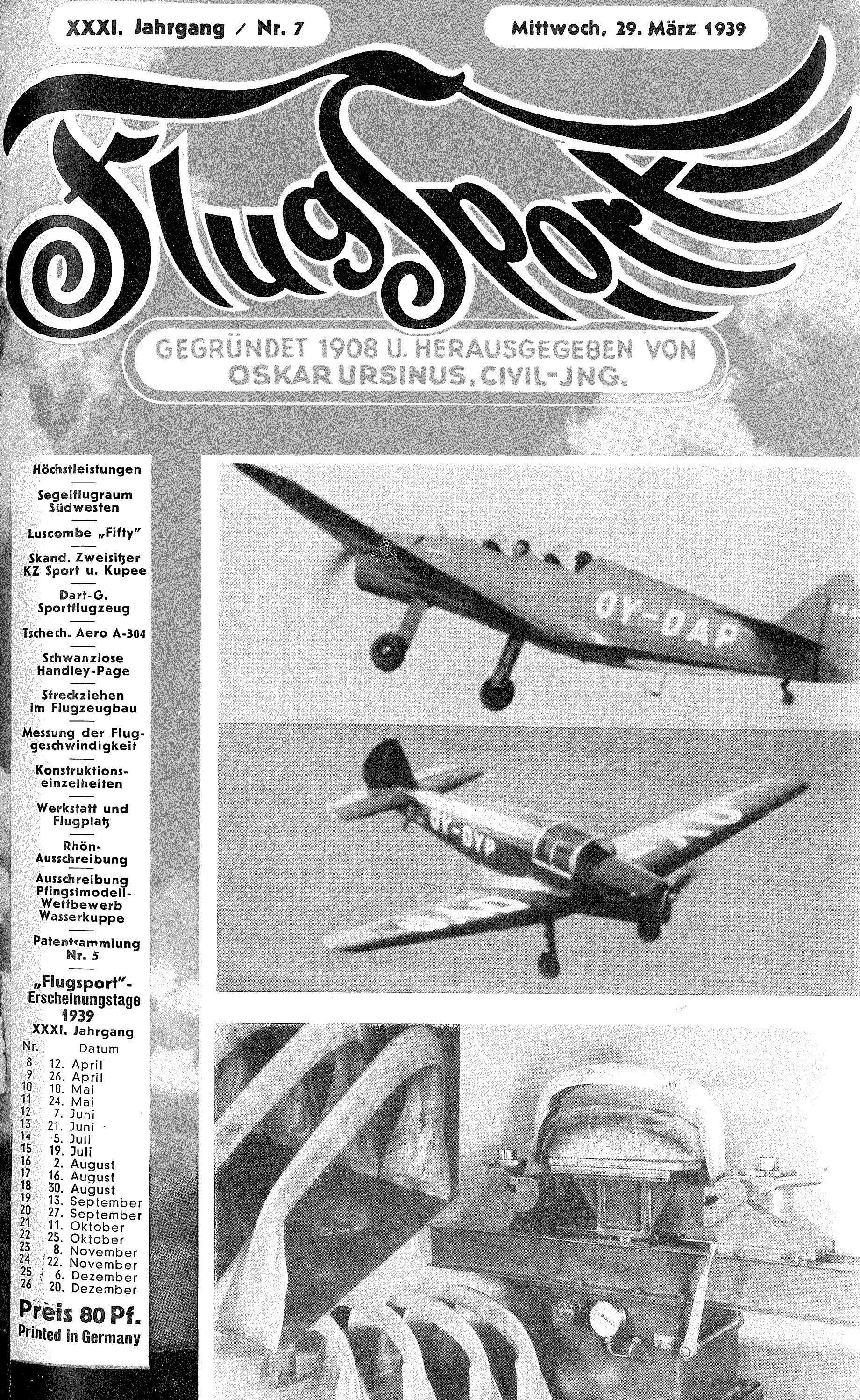 Flugsport 1939 - Heft 7/1939