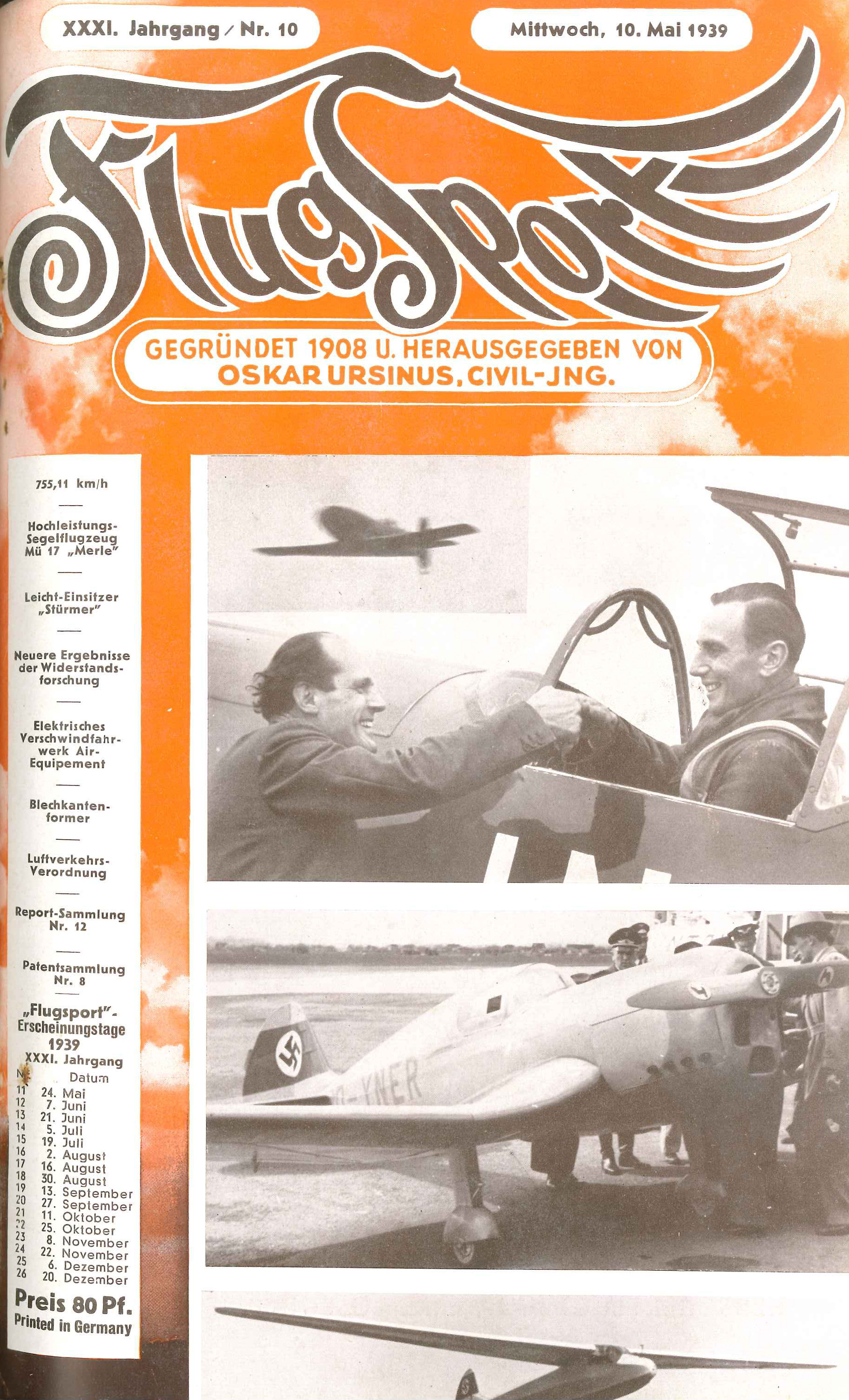 Flugsport 1939 - Heft 10/1939