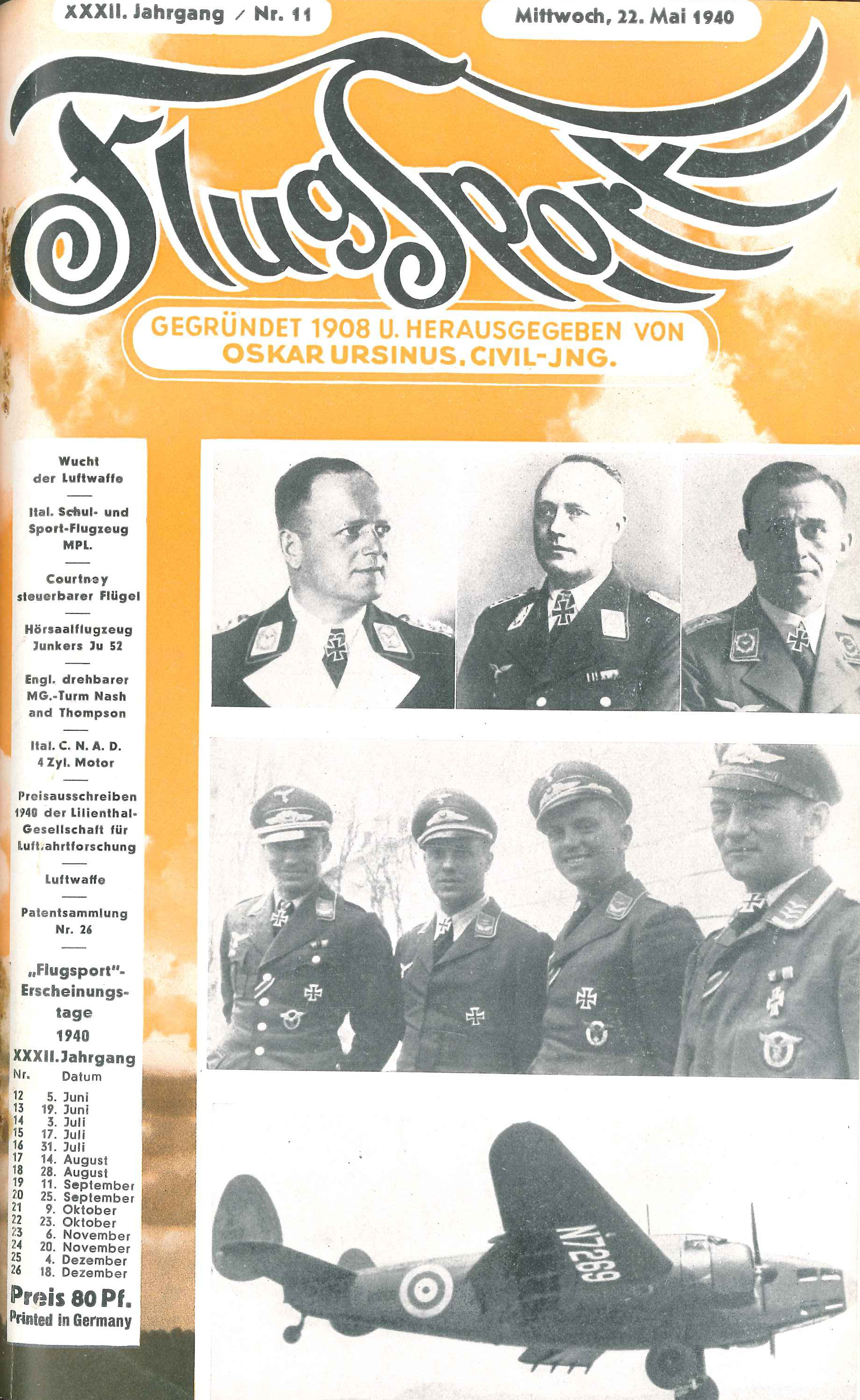 Flugsport 1940 - Heft 11/1940