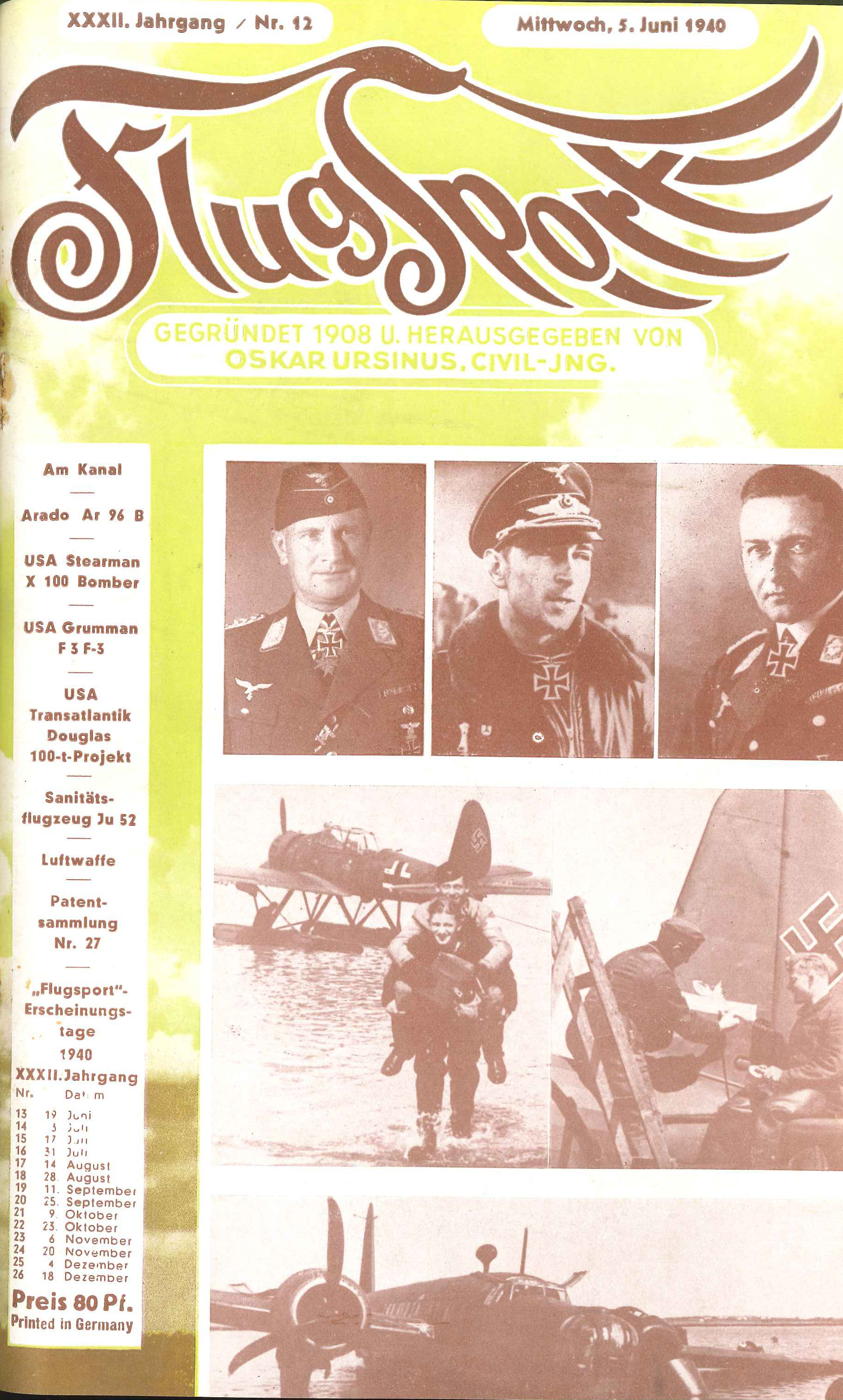 Flugsport 1940 - Heft 12/1940