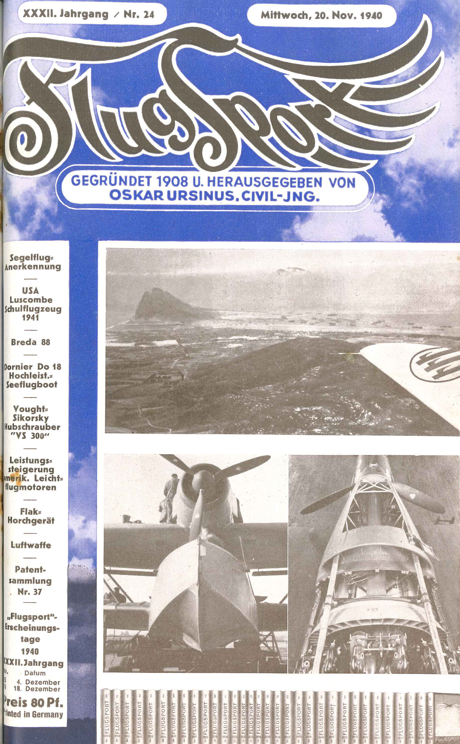 Flugsport 1940 - Heft 24/1940