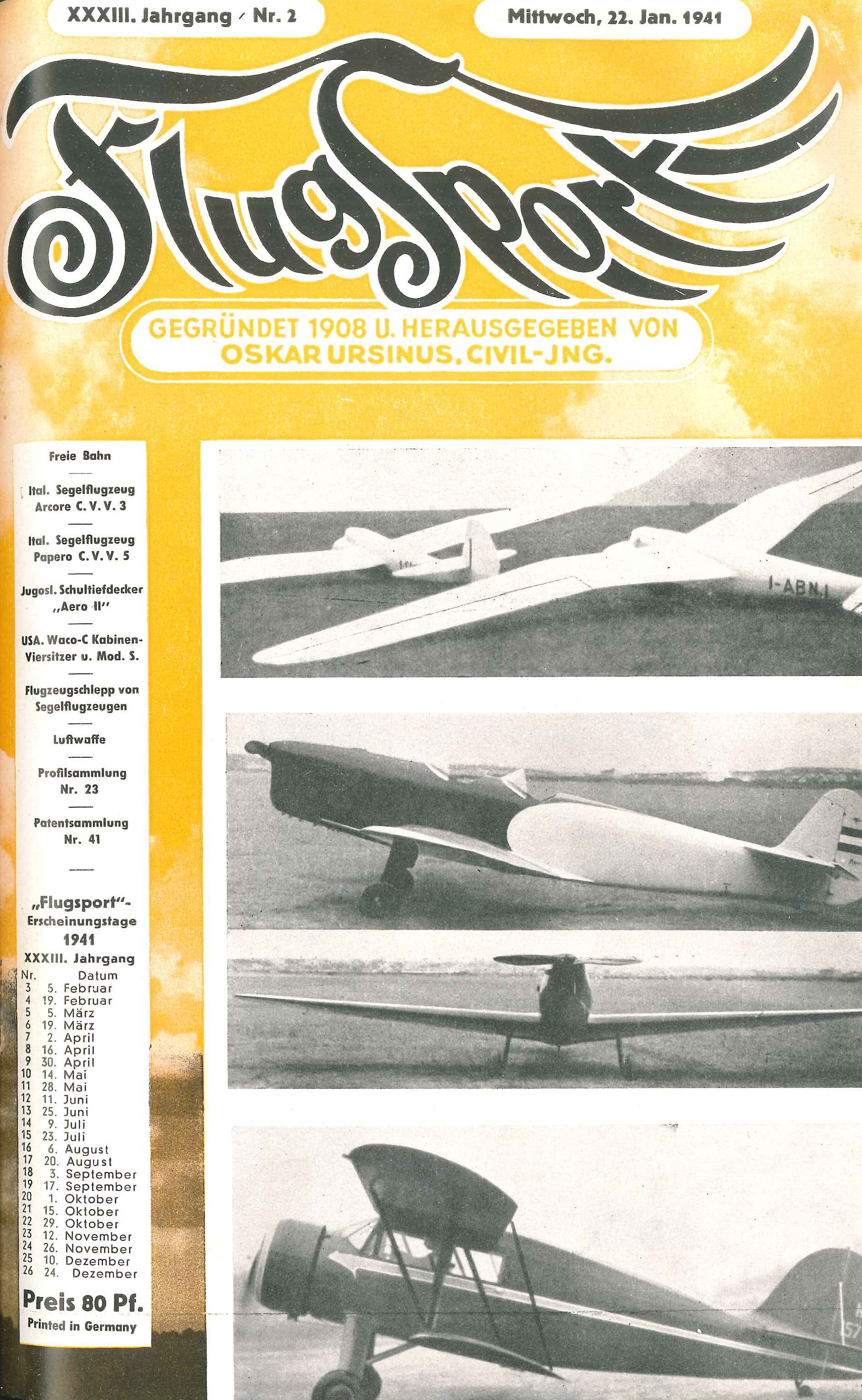 Flugsport 1941 - Heft 2/1941