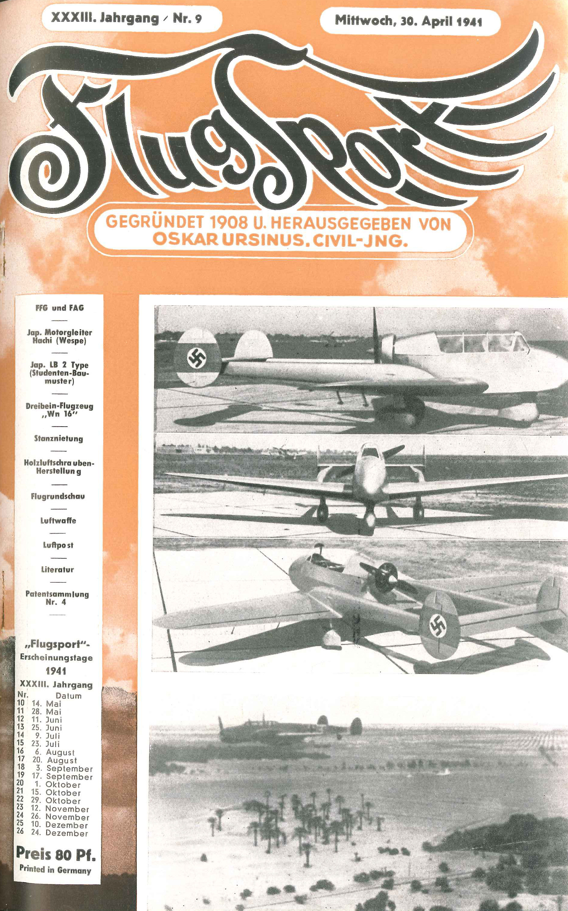 Flugsport 1941 - Heft 9/1941