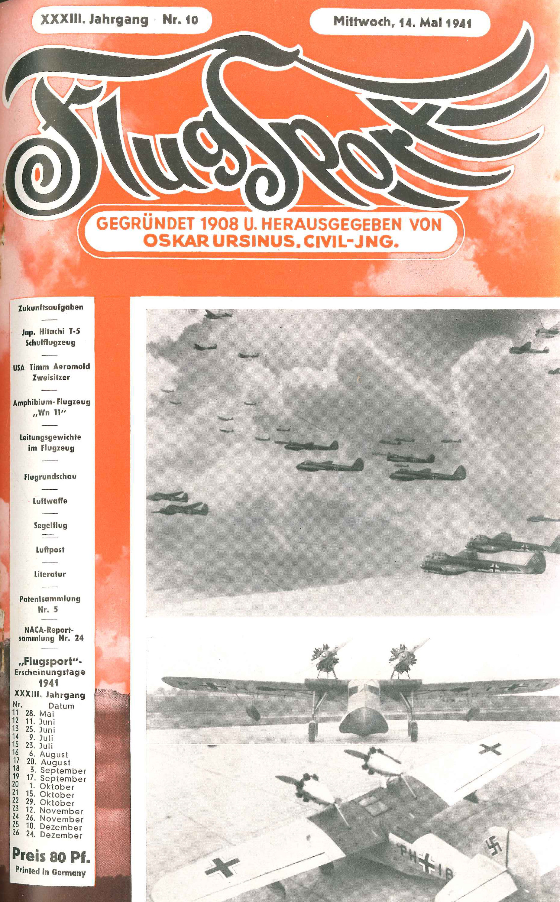Flugsport 1941 - Heft 10/1941