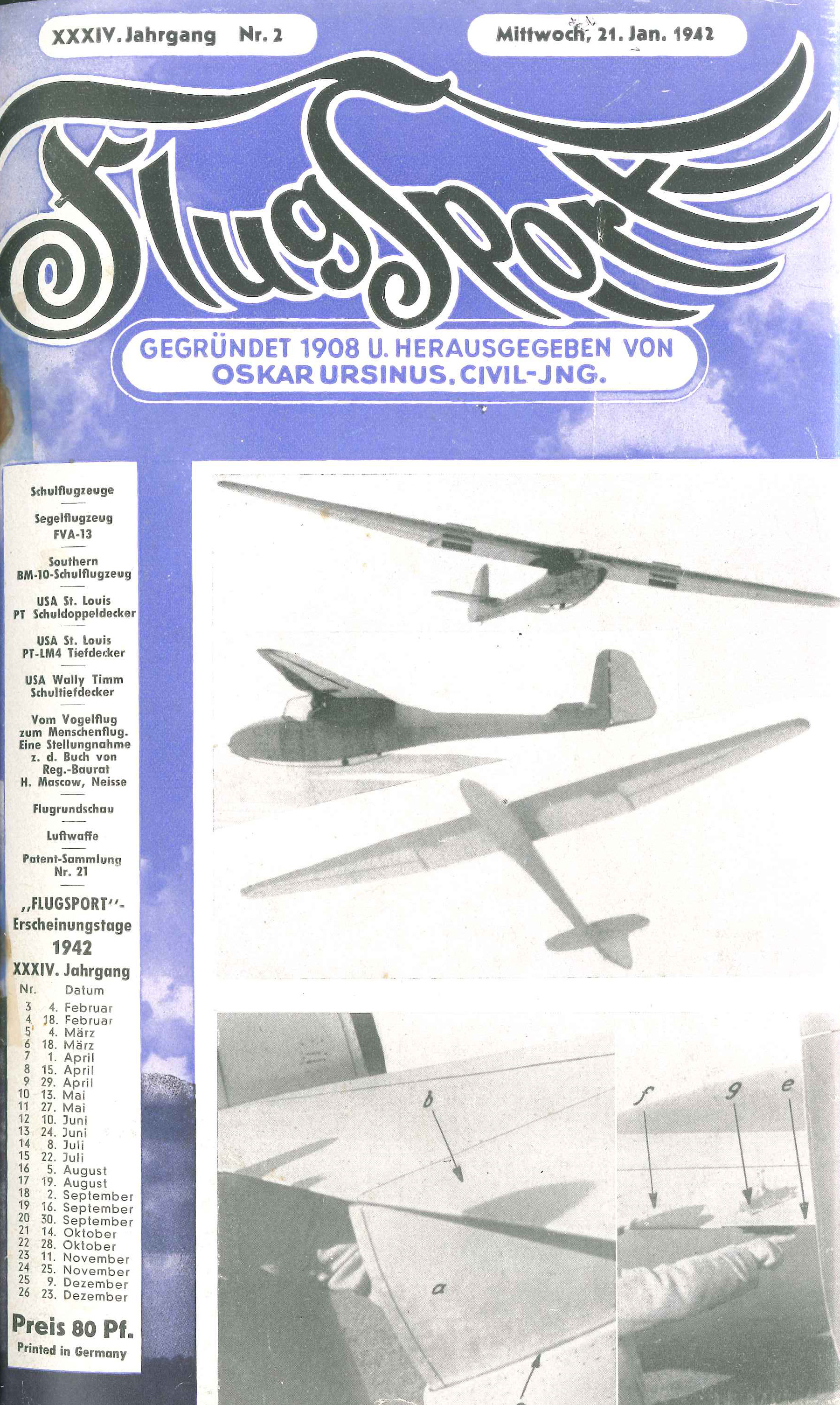 Flugsport 1942 - Heft 2/1942