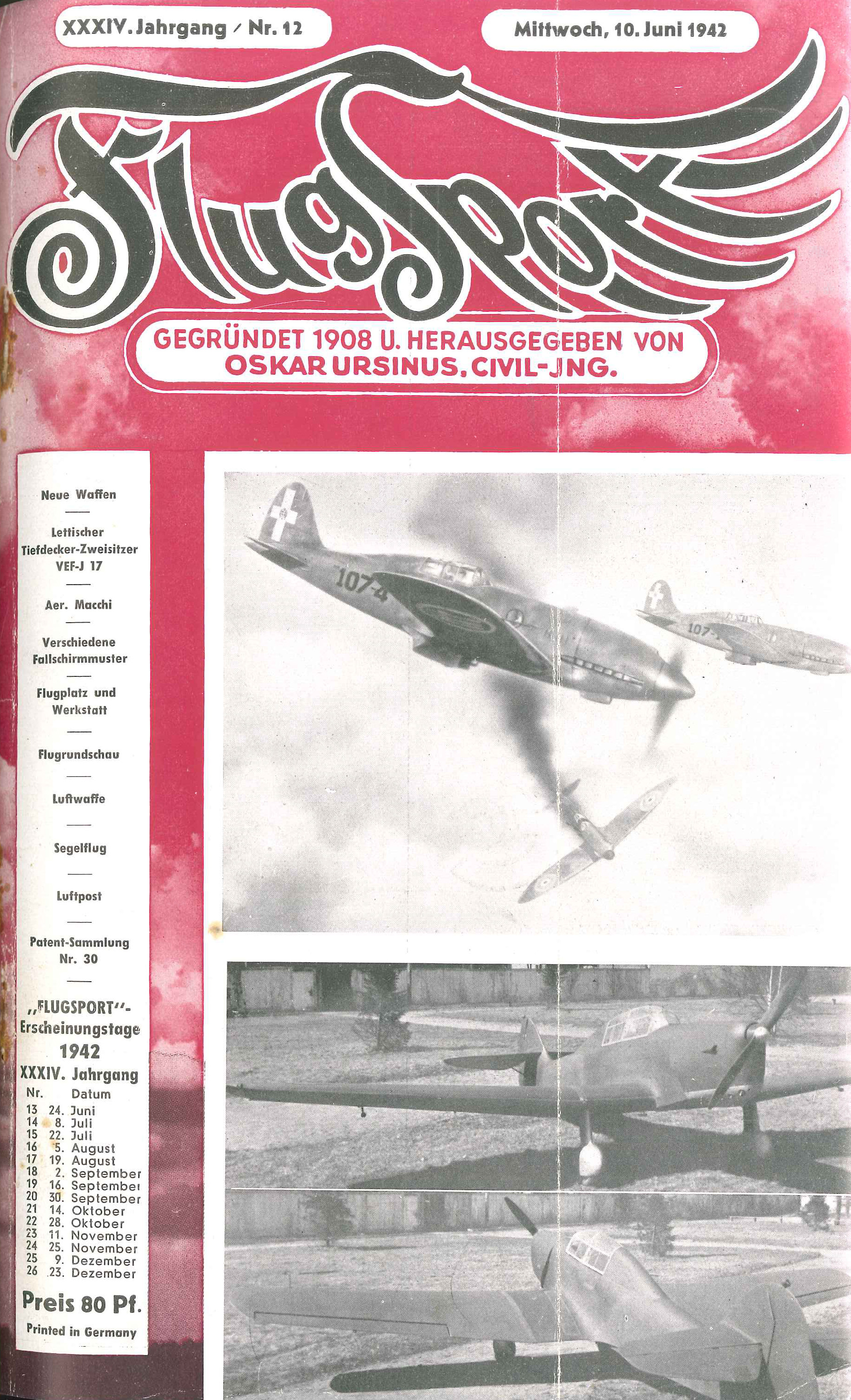 Flugsport 1942 - Heft 12/1942
