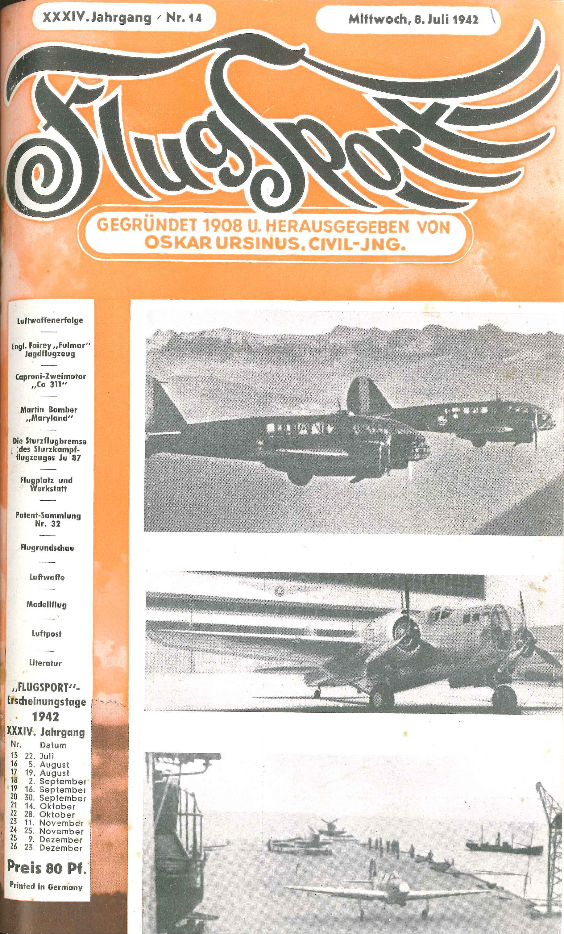 Flugsport 1942 - Heft 14/1942