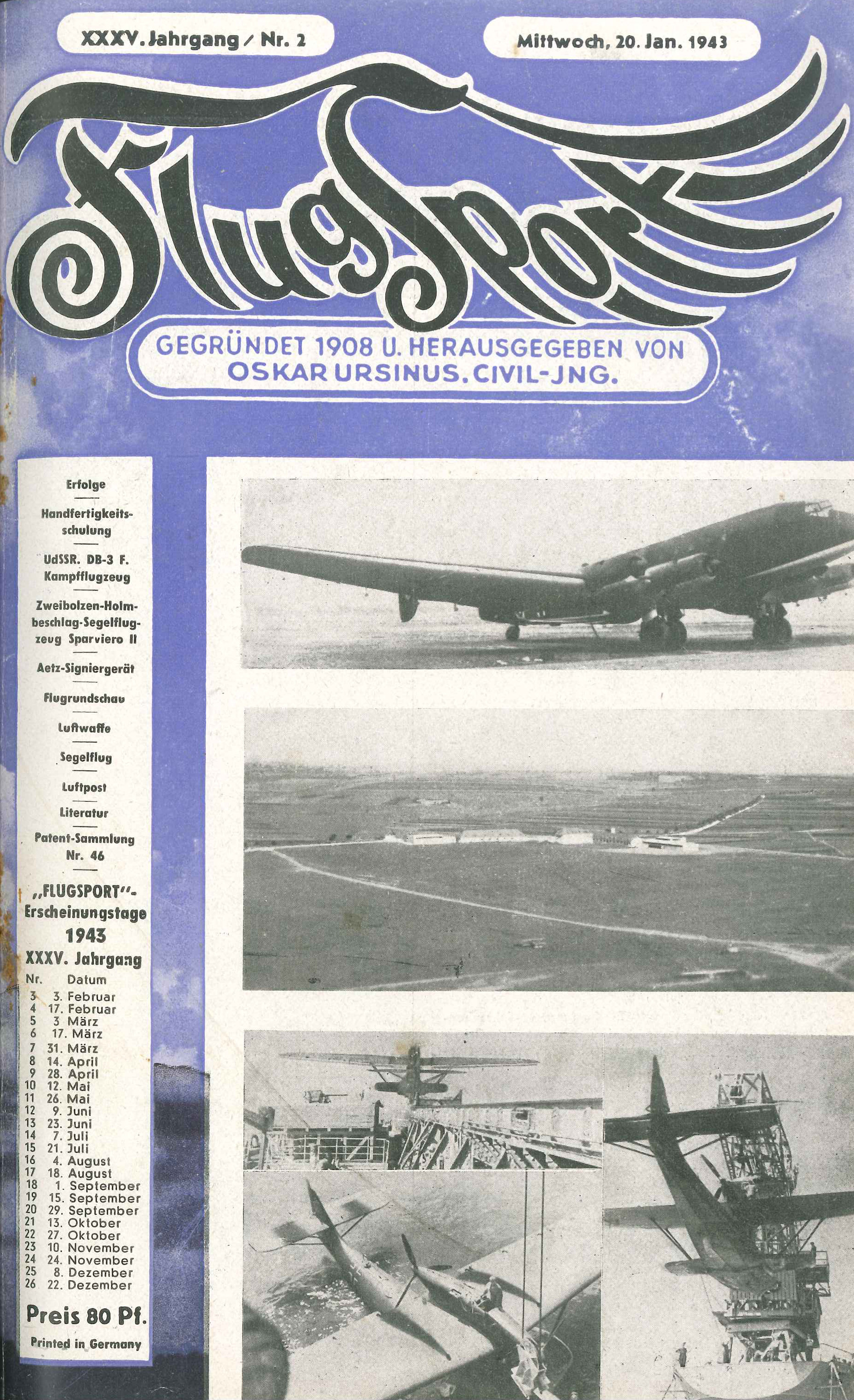 Flugsport 1943 - Heft 2/1943