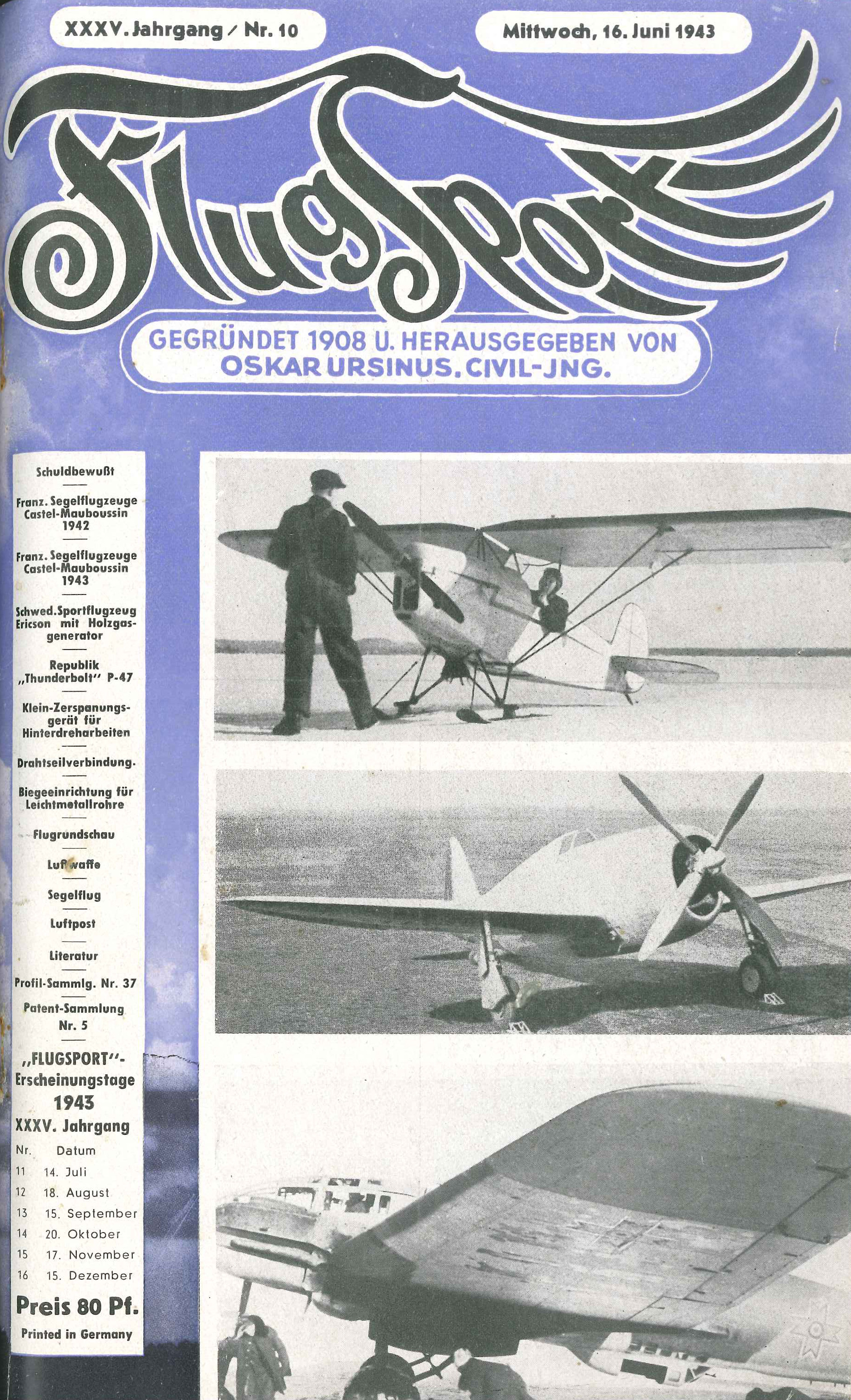 Flugsport 1943 - Heft 10/1943