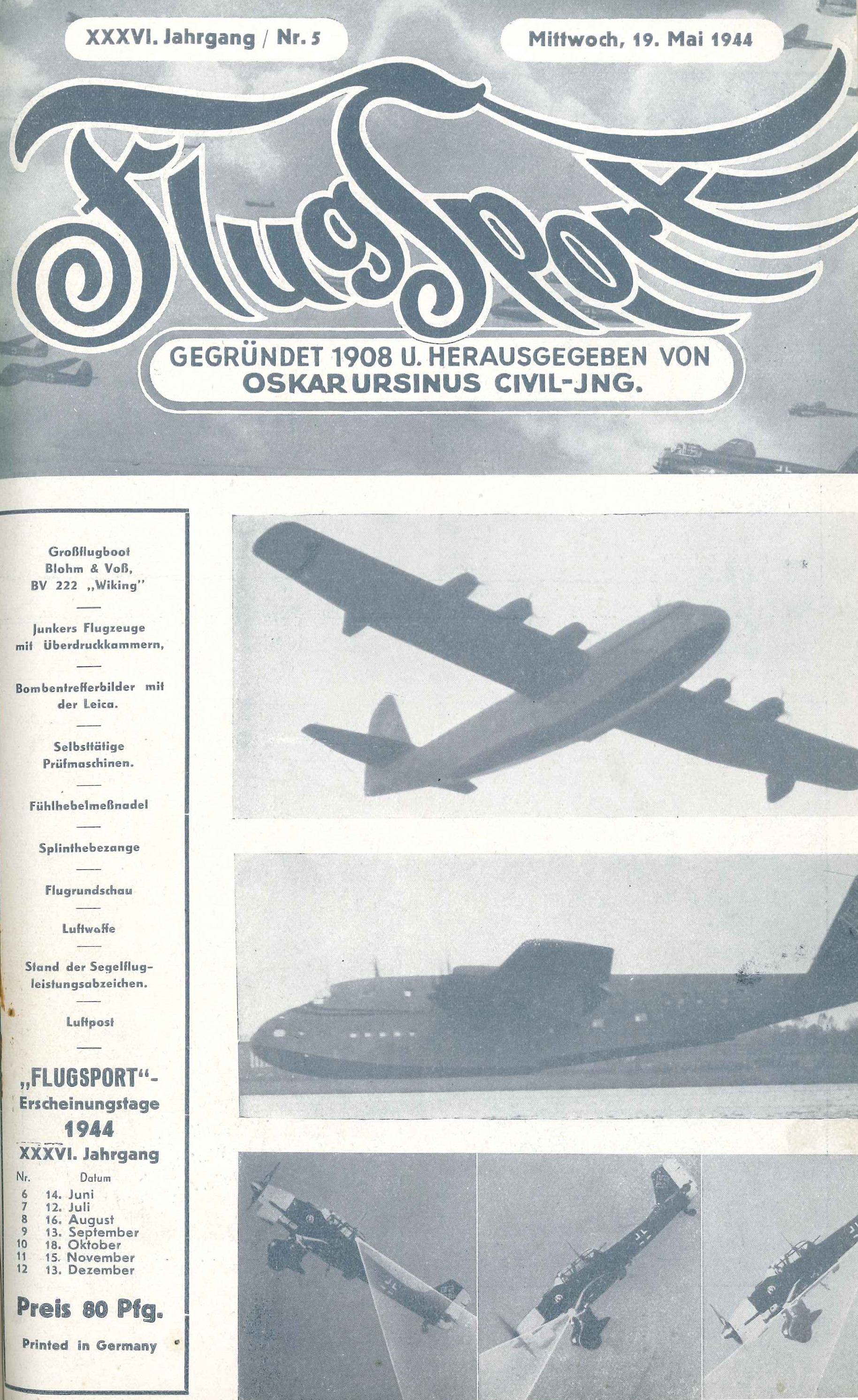 Flugsport 1944 - Heft 5/1944