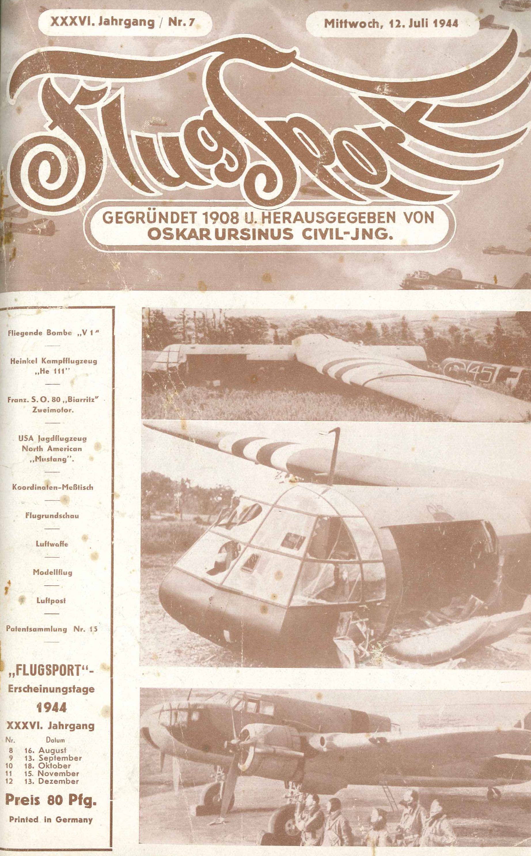 Flugsport 1944 - Heft 7/1944