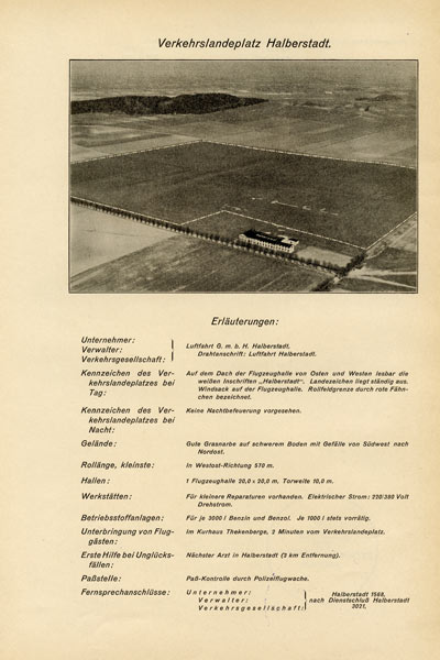 Luftbild Flugplatz Halberstadt