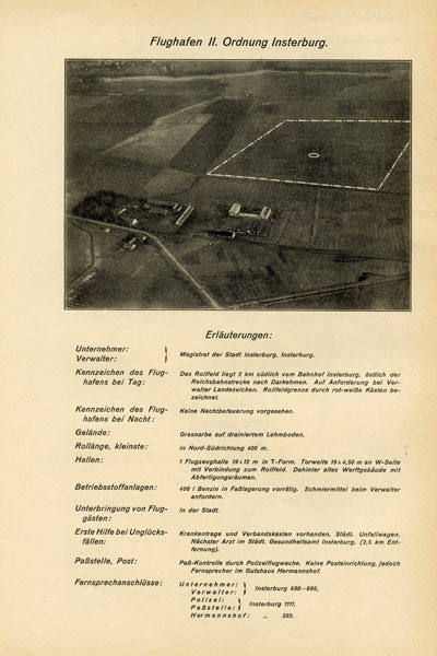 Luftbild Flugplatz Insterburg