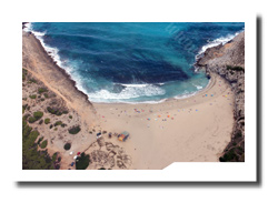 Luftbilder von der Cala Mesquida über die Cala Matzoc bis zum Cap Farrutx auf Mallorca