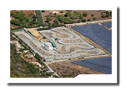 Luftbilder von der Go-Kart- und Kartbahn von Karting-Can Picafort auf Mallorca
