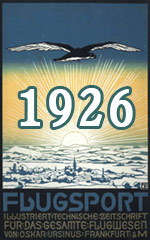 Jahresinhaltsverzeichnis Zeitschrift Flugsport 1926
