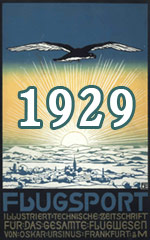 Jahresinhaltsverzeichnis Zeitschrift Flugsport 1929