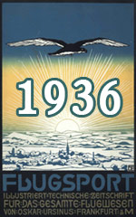 Jahresinhaltsverzeichnis Zeitschrift Flugsport 1936