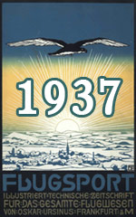 Jahresinhaltsverzeichnis Zeitschrift Flugsport 1937