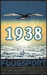 Jahresinhaltsverzeichnis Zeitschrift Flugsport 1938