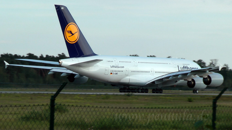 Airbus A 380 Lufthansa Take Off Startbahn