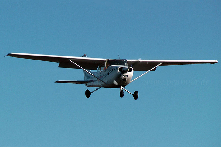 Die treue Cessna 172 Skyhawk von Fliegerkamerad Klaus Skerra der Fehmarn Air