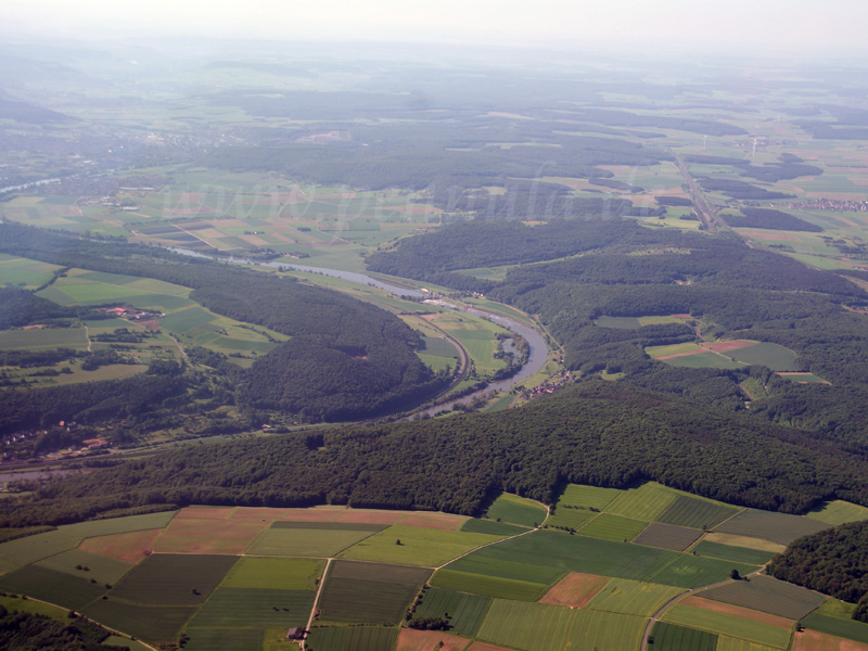 Blick nach Harrbach am Main