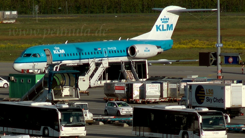 KLM Flugzeug am Flughafen Frankfurt Airport