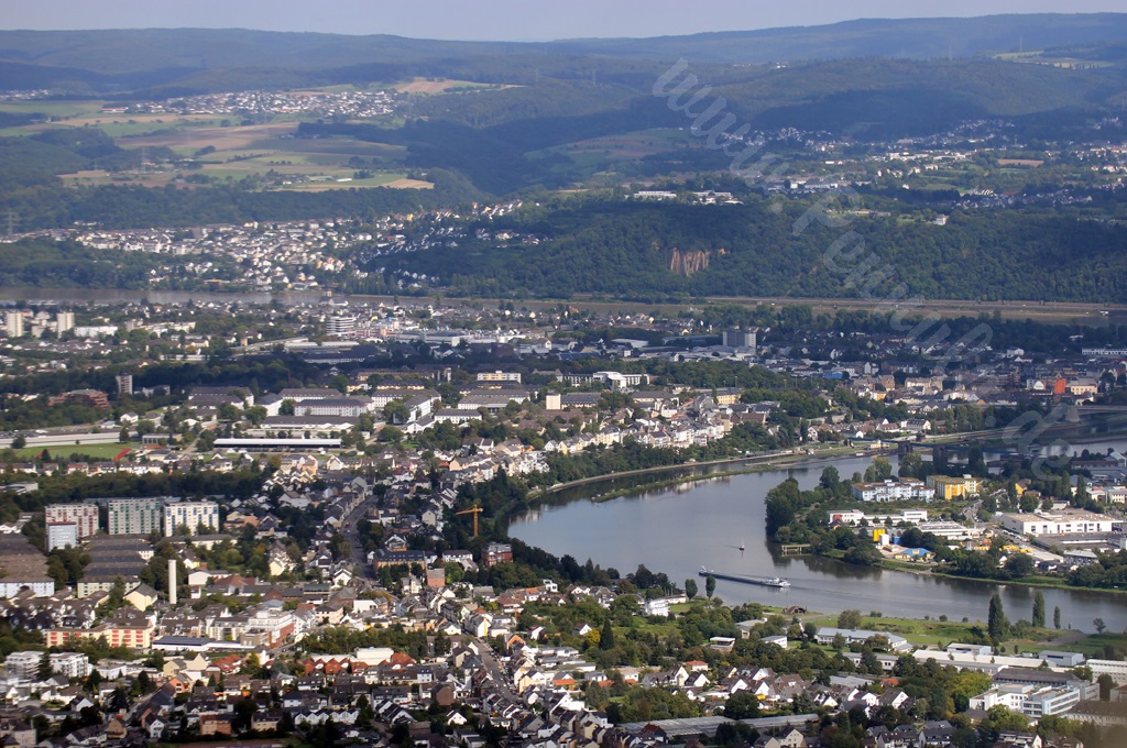 Koblenz aus der Platzrunde photographiert