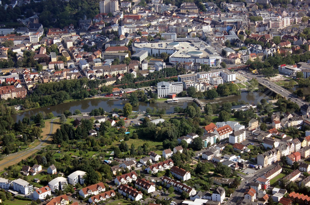 Lahnufer und Restaurant Bootshaus in Gießen