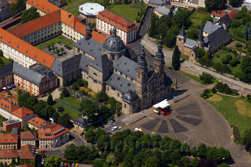 Luftbild vom Dom in Fulda
