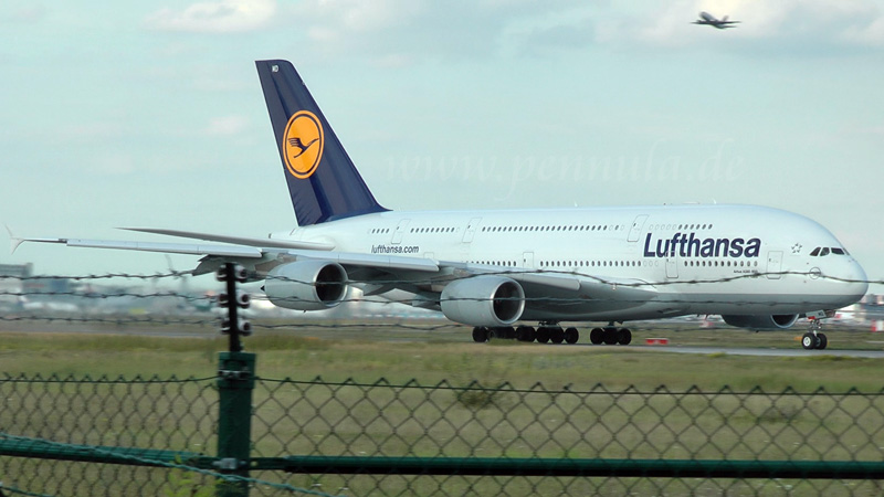 Lufthansa Airbus A380 Take-Off