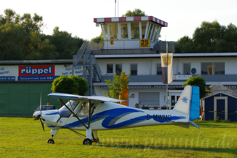Parkposition am Flugplatz in Gelnhausen