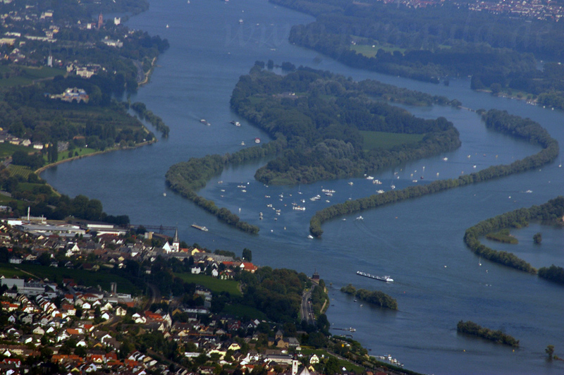 Die größte Insel im Rhein, die Mariannenaue