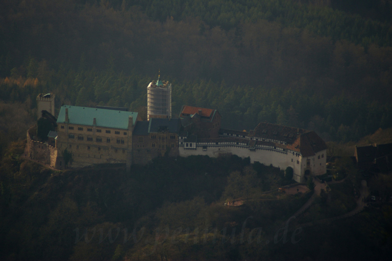 Noch ein Luftbild von der Wartburg in Eisenach