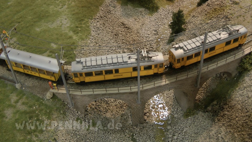 BEMO Modelleisenbahn Schauanlage auf der Modellbahn Ausstellung Köln 2016
